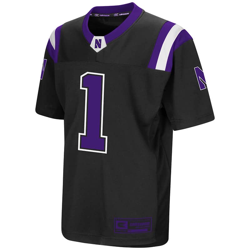 Northwestern University Wildcats Colosseum Youth Black Foos